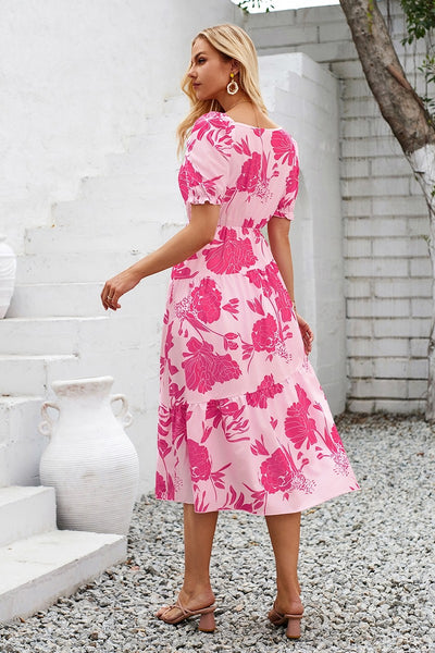 Melody Blossoms Tiered Dress