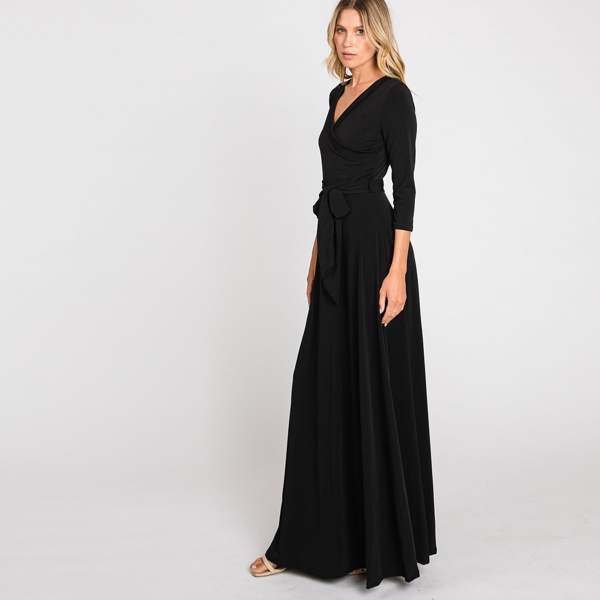 Love Kuza Black Venechia Maxi Wrap Dress Love, Kuza Love Kuza Black Venechia Maxi Wrap Dress Love, Kuza