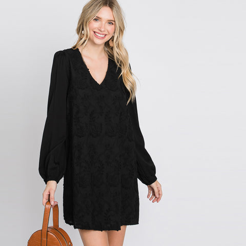 Little Black Dress | Dress | Above the knee, bell sleeve, bell sleeves, bishop sleeve cocktail dress, black, black dress, chiffon, contrast lace layered top, Embroidered cockrail dress, evening, fall, Fall2021, form-fitting, lace, little black dress, low back, medallion lace, mini, ocassion, occasion, occasion dress, solid, spring, summer, tie, v neck, v neck cocktail dress, winter | Love, Kuza