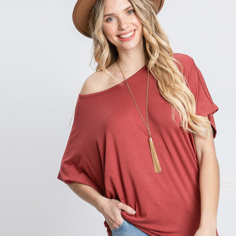 Darling Dolman Sleeve Top | Fashion Top | batwing, black, Black top, casual, casual and everyday, casual and everyday top, dolman sleeve, Ivory, ivory top, love kuza, Made in USA, mocha, mocha top, Oversize Tunic, short sleeve top, solid top, spring, Spring2021, summer, terracotta, terracotta top, tops | Love, Kuza