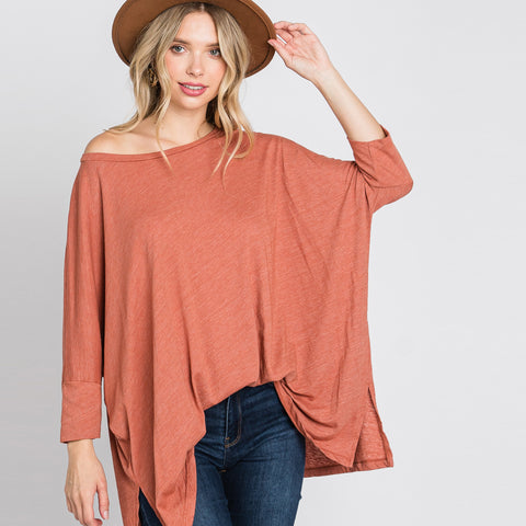 Oversize Day Dream Top | Fashion Top | basic top, casual, everyday wear top, Fall2021, long sleeve top, love kuza, Made in USA, Oversize Day Dream Top, Oversize Tunic, Oversize tunic top, pullover tunic top, round neck, round neck top, solid top, Spring2021, transition | Love, Kuza