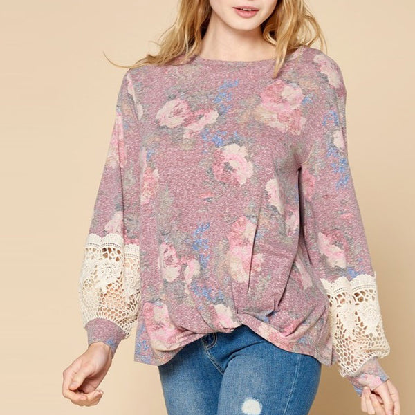 Lovely Floral Long Sleeve Top