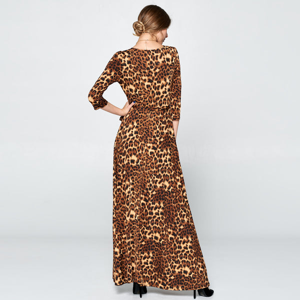Leopard Venechia Wrap Dress - Love, Kuza