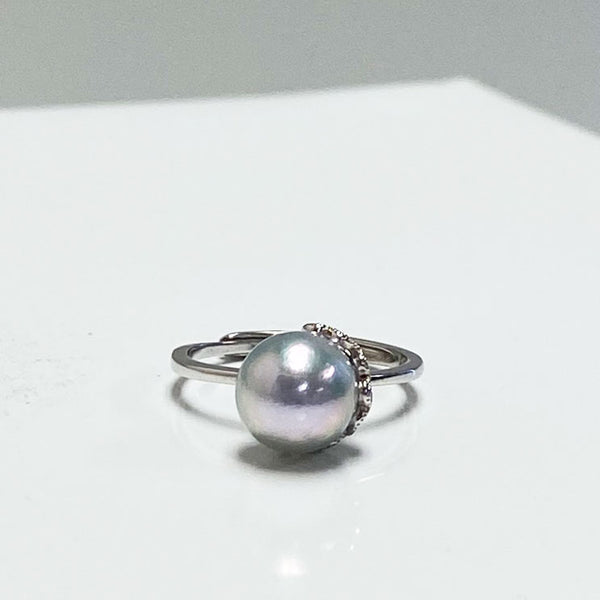 Anahi Akoya Pearl Lace Ring