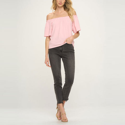 Flirty Flair Top | Fashion Top | casual top, drop shoulder, drop shoulder sleeve top, drop shoulder sleeves top, drop shoulder top, fashion top, layering piece, layering top, loose fit, loose fit top, love kuza, lovely top, mock neck, new arrival, new arrivals, pretty top, short sleeve, short sleeve top, soft knit top, solid top, versatile top | Love, Kuza