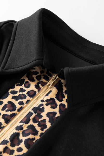 Wild Noir Zip-Collar Mini Dress — supplier product image