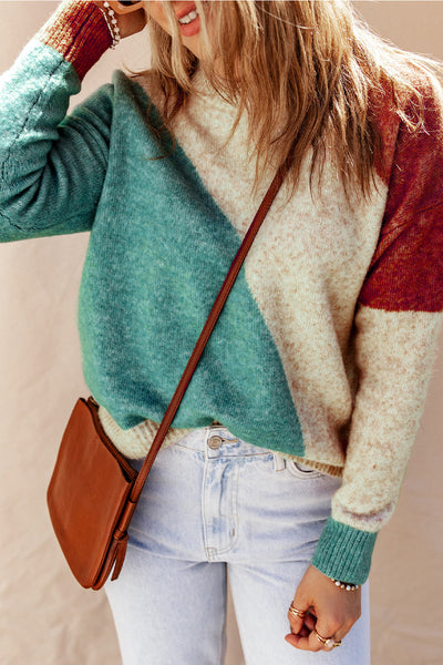 Colorblock Horizon Knit Sweater