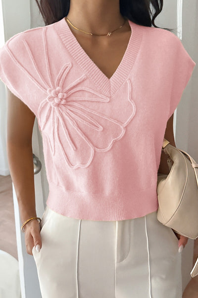 Chic Blossom Sweater Vest