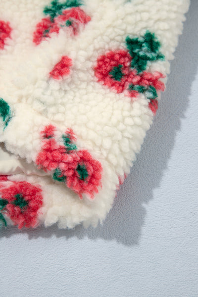 Winter Bloom Contrast Fleece Sweatshirt — supplier product-only image