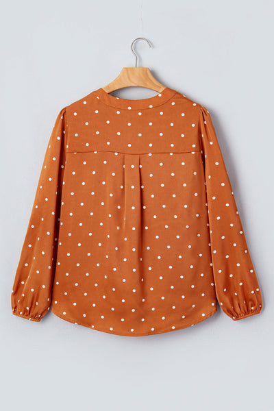 Cocoa Dot V-Neck Blouse ? supplier product image
