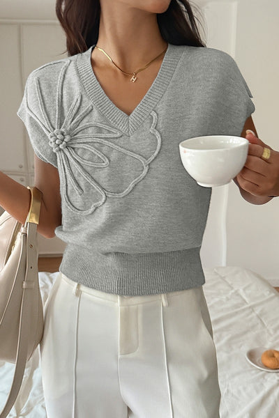 Chic Blossom Sweater Vest