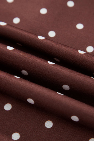 Café Polka Button-Collar Sweatshirt — supplier product-only image
