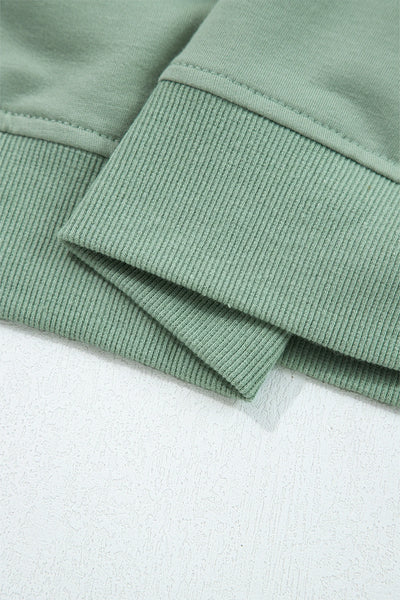 Sage Petal Appliqué Sweatshirt