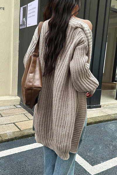 Weekend Comfort Chunky Rib Cardigan