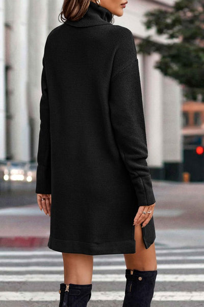 Turtleneck Cozy Sweater Dress