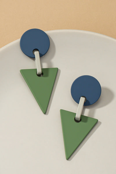Geo Pop Color Drop Earrings