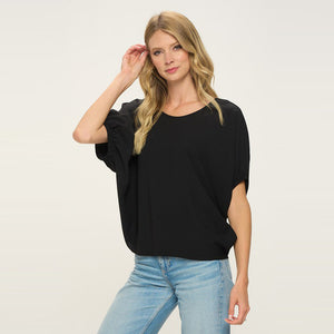 Crinkle Chic Puff Top