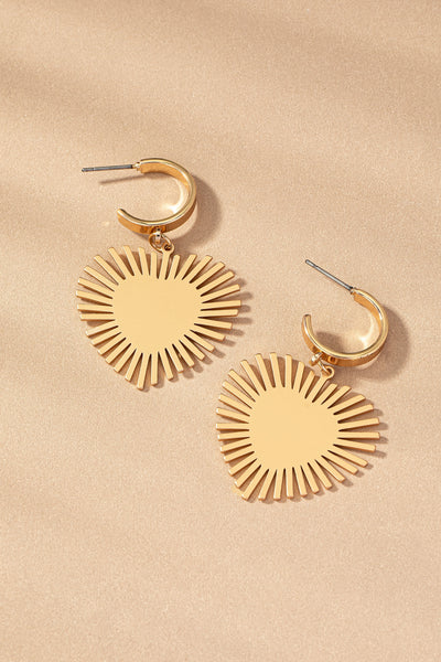 Golden Halo Sunburst Earrings