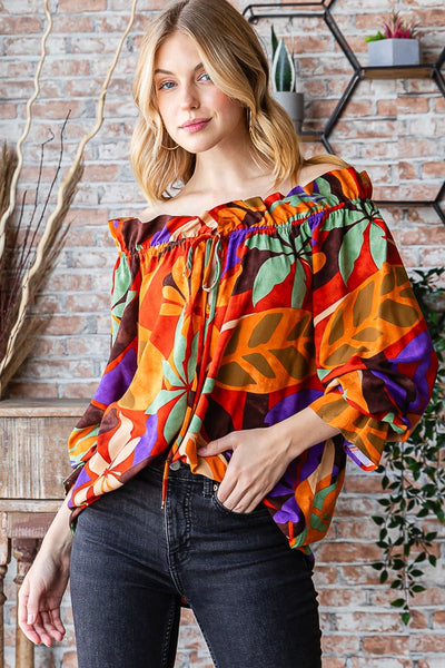 Ruffled Romance Tie-Front Top