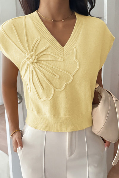 Chic Blossom Sweater Vest