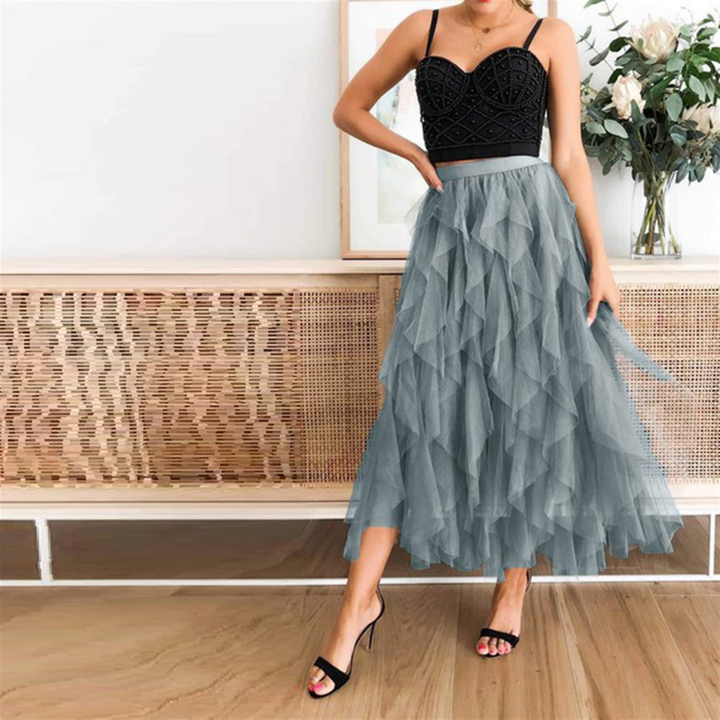 Love Kuza Tulle Tulle Tiered Maxi Skirt Love, Kuza Love Kuza Tulle Tulle Tiered Maxi Skirt Love, Kuza
