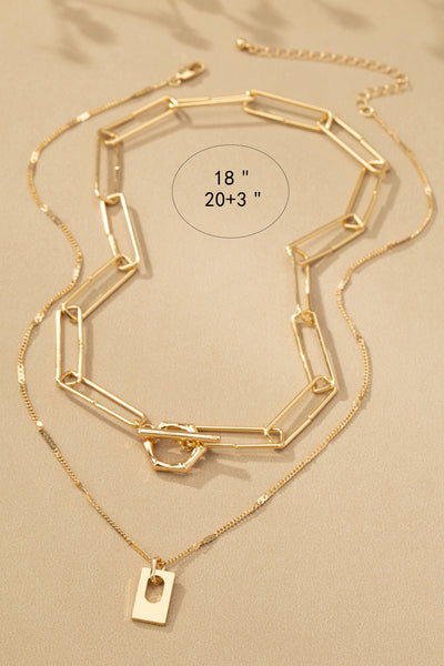Modern Muse Layered Link Necklace
