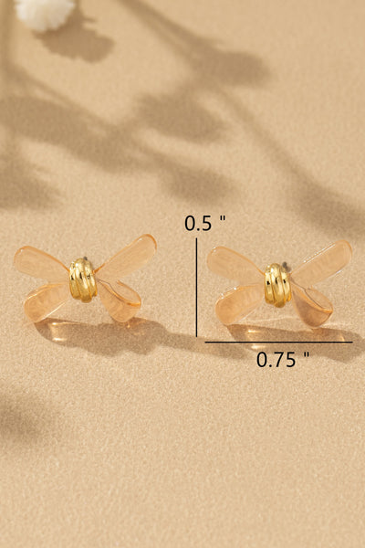 Pretty in Pink Bow Studs
