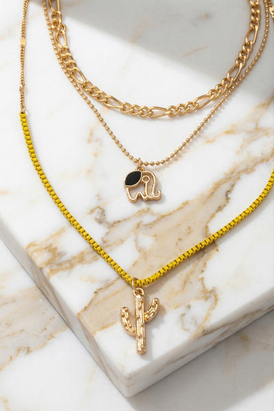 Desert Muse Layered Charm Necklace