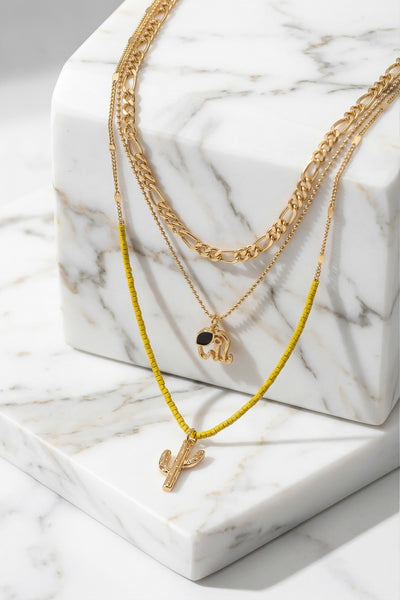 Desert Muse Layered Charm Necklace