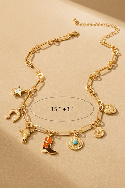 Lucky Trails Charm Necklace
