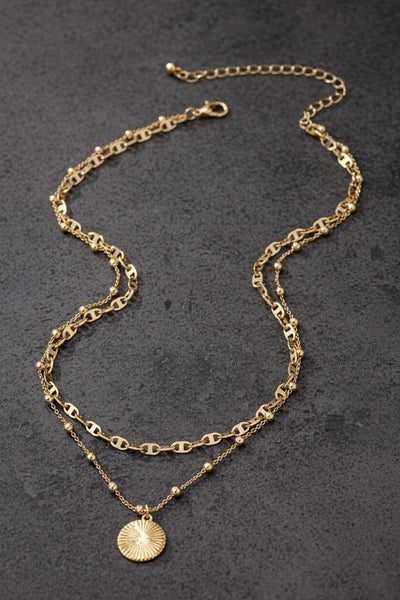 Sunlit Orbit Layered Necklace