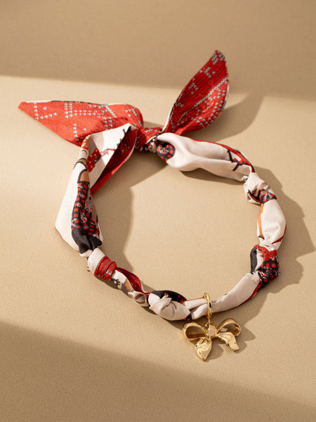 Scarlet Charm Silky Choker