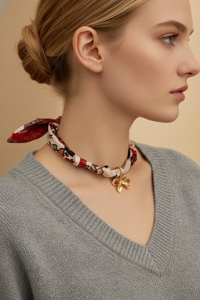 Scarlet Charm Silky Choker