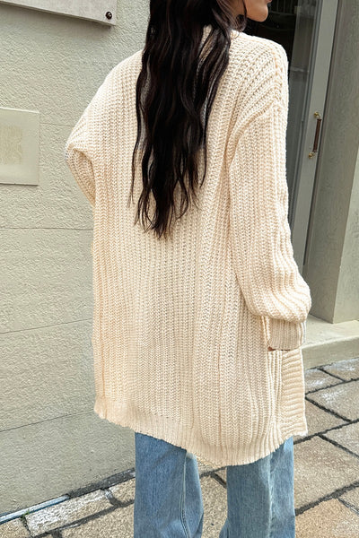 Weekend Comfort Chunky Rib Cardigan