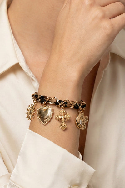 Sacred Sun Charm Braid Bracelet