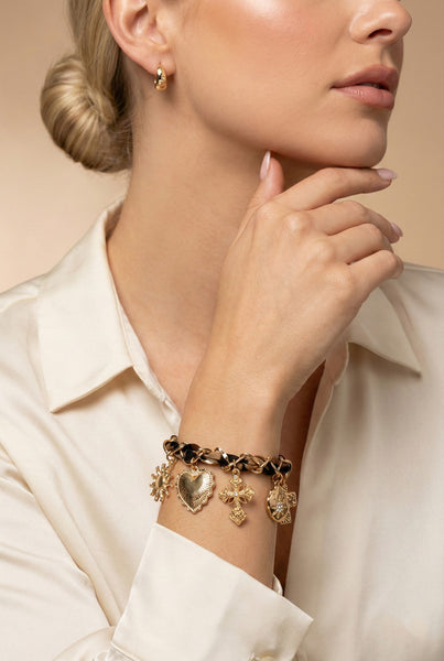 Sacred Sun Charm Braid Bracelet