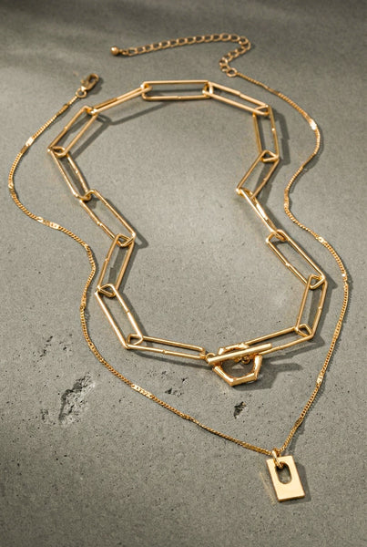 Modern Muse Layered Link Necklace