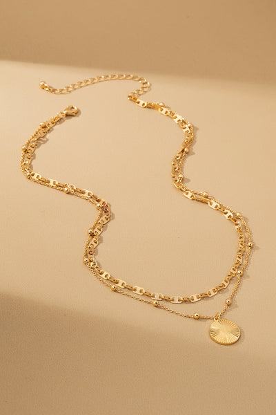 Sunlit Orbit Layered Necklace
