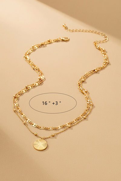 Sunlit Orbit Layered Necklace