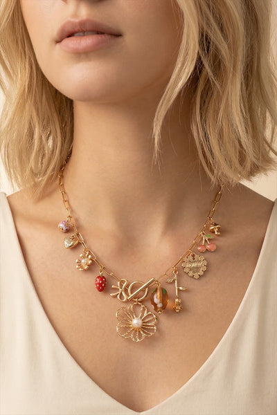 Golden Garden Charm Necklace