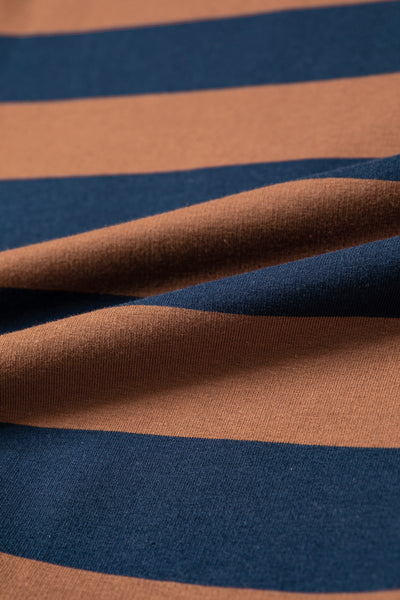 Latte Lane Striped Mock-Neck Sweatshirt — supplier product-only image