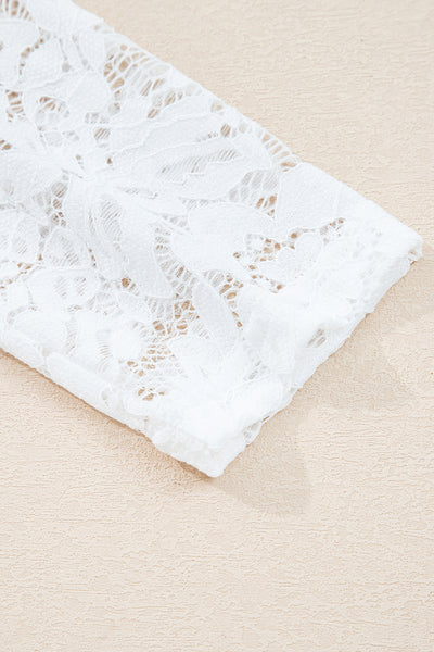 Lace Layered Contrast Top