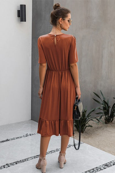 Autumn Grace Lace Midi Dress