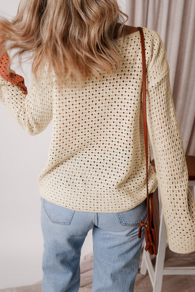 Sunset Glow Crochet Pullover