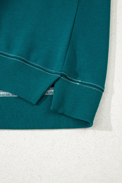 Evergreen Varsity Stripe Sweatshirt