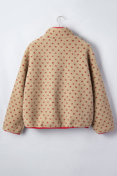 Heartline Contrast Fleece Sweatshirt — supplier product-only image
