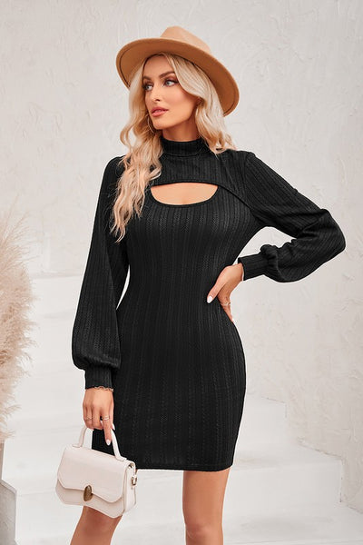 Midnight Muse Cutout Sweater Dress
