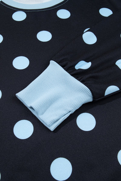 Dot Parade Patchwork Sweatshirt — supplier product-only image