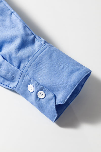 Seaside Linen Blend Button-Down