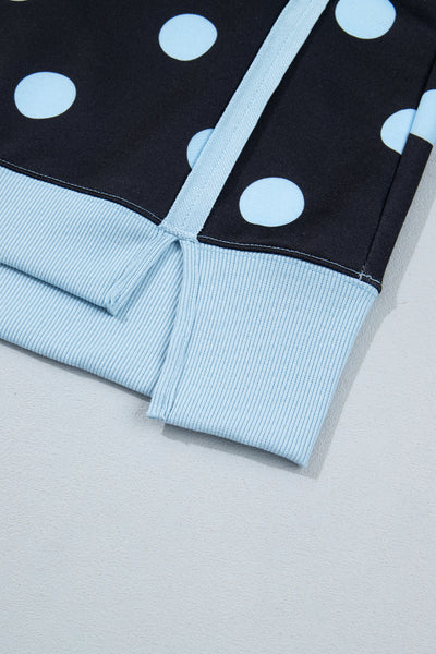 Dot Parade Patchwork Sweatshirt — supplier product-only image